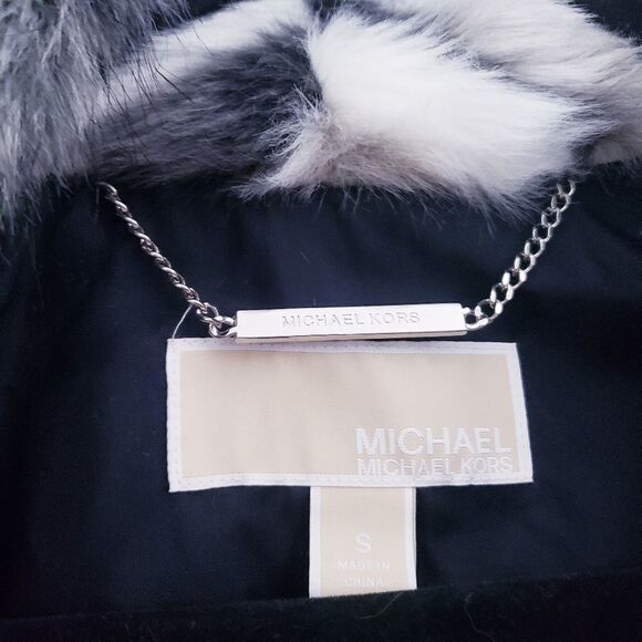 Michael Michael Kors Zebra Pattern Sleeveless Faux Mink Fur Vest - Picture 8 of 10